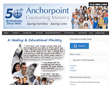 Tablet Screenshot of anchorpointcounselingministry.org